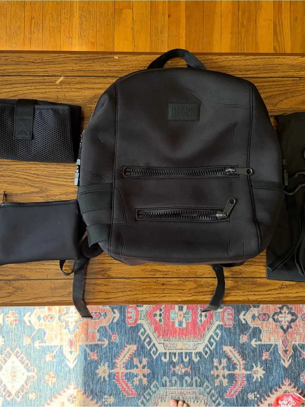 Dagne Dover Indi Neoprene Diaper Backpack, Large Black